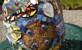 St Caradog garden mosaic