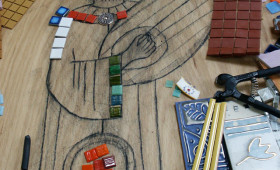 St Brynach garden mosaic